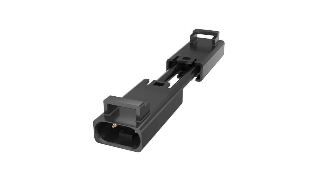 Amphenol Communications Solutions FLHP2P008A0 Series Straight PCB Socket, 2-Contact, 1-Row, 2.5mm Pitch, Socket