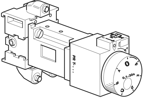 Parker PRT series 0.1s to 3s Pneumatic Timer, 8 bar max