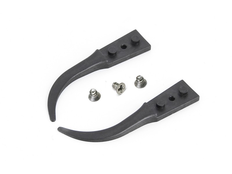 ideal-tek 40 mm, Carbon Fibre, Curved, Fine, Tweezer Tips