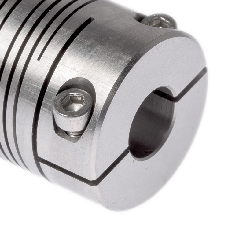 Huco Beam Coupling, 25mm Outside Diameter, 10mm Bore, 38.1mm Length Coupler