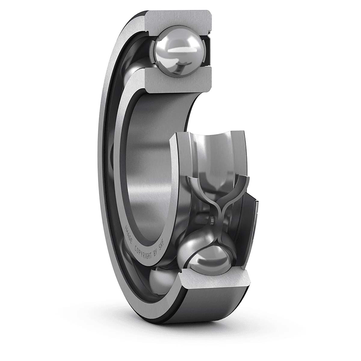 SKF 6206-Z 1 Row Ball Bearing - 30 mm ID, 62 mm OD