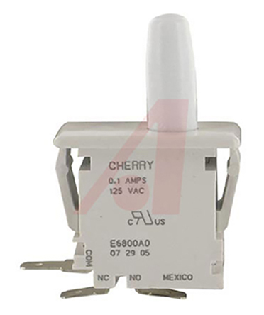 ZF Door Micro Switch, Plunger, SPDT 100 mA Thermoplastic Polyester, -40 → +85°C