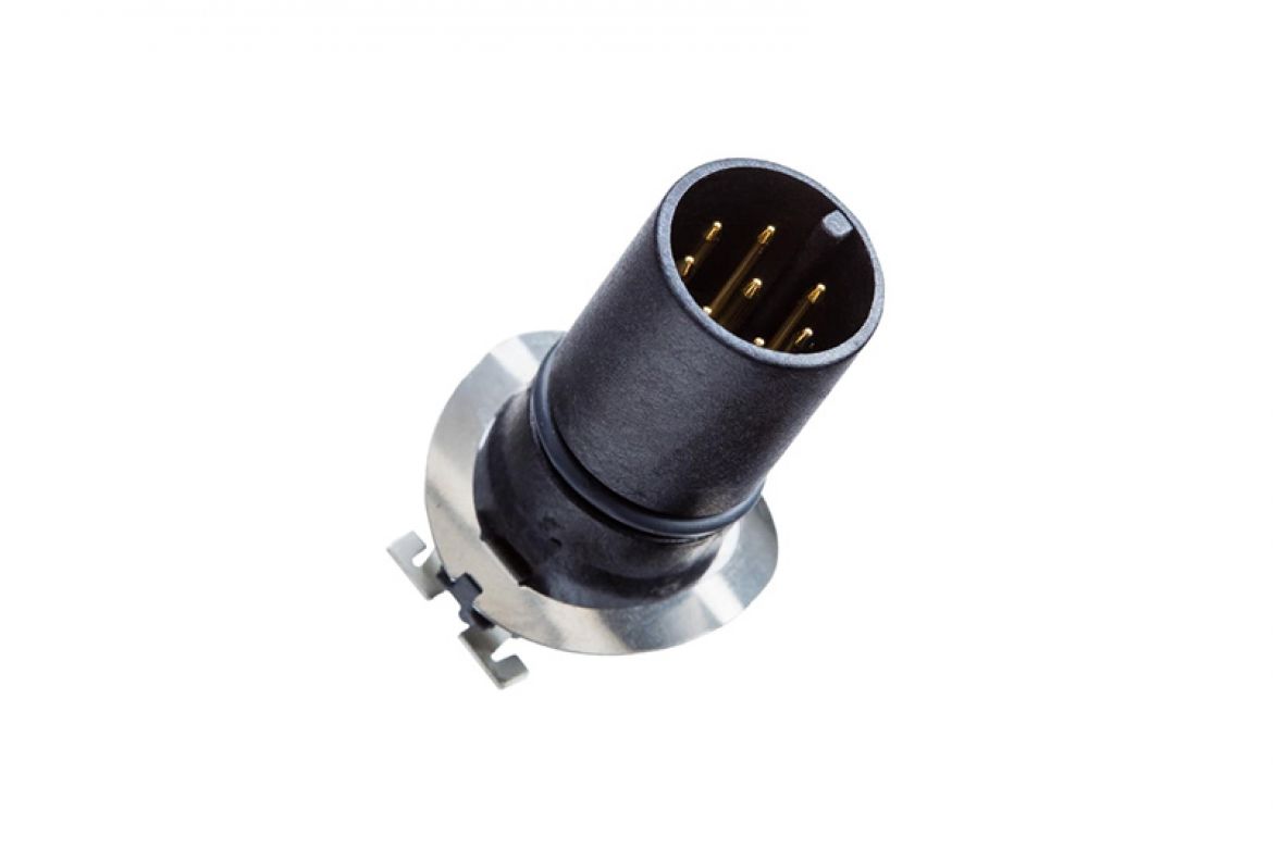 Amphenol Industrial Industrial Circular Connector, 5 Contacts, Snap-in, M12 Connector, Plug, Male, IP65, IP68, M Series
