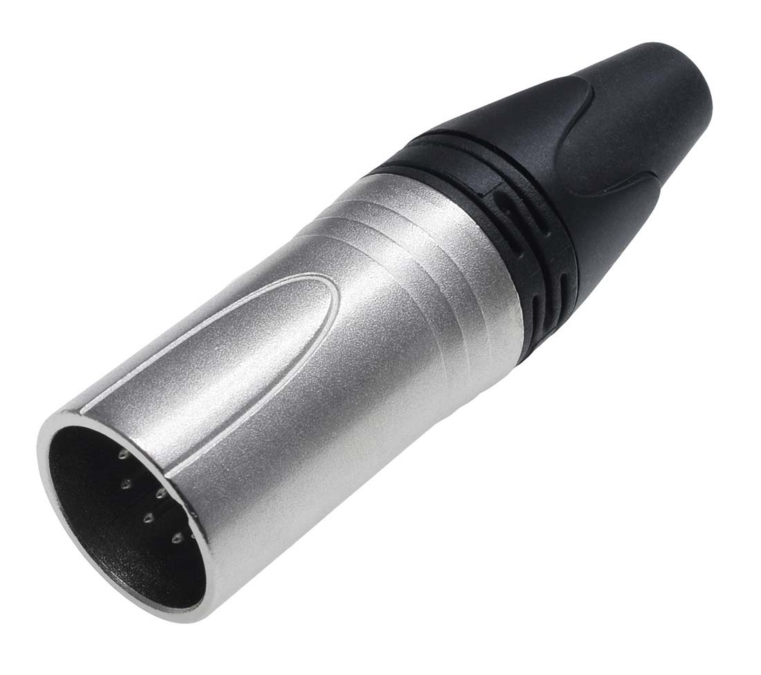 RS PRO Cable Mount XLR Connector, Male, 75 V, 6 Way, Nickel Plating