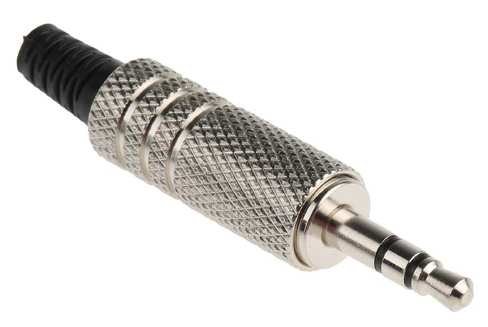RS PRO Jack Connector 3.5 mm Cable Mount Stereo Plug