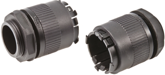 RS PRO Adapter, Conduit Fitting, 25mm Nominal Size, PG21, Nylon 66