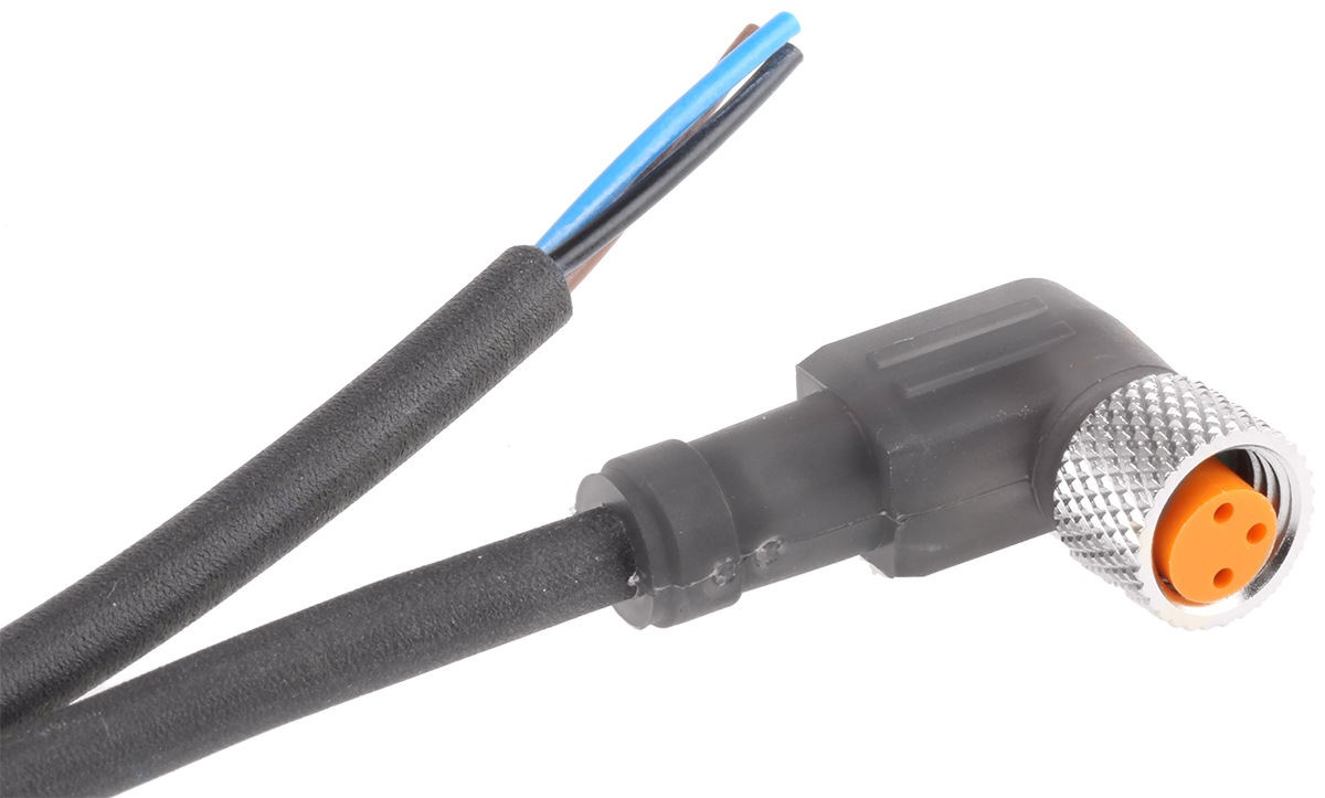 Lumberg Automation Female 3 way M8 to Unterminated Free End Sensor Actuator Cable, 2 m