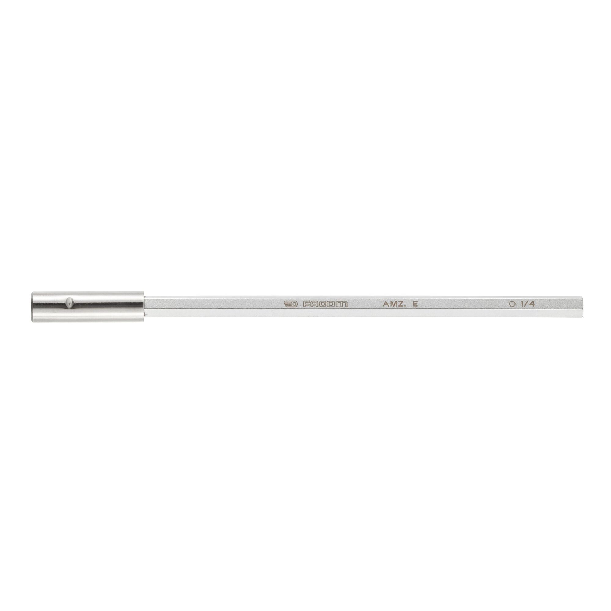 Facom 6 Point Hex Screwdriver Bit, 1/4 in Drive, 6 Point Socket Drive, 175 mm Overall