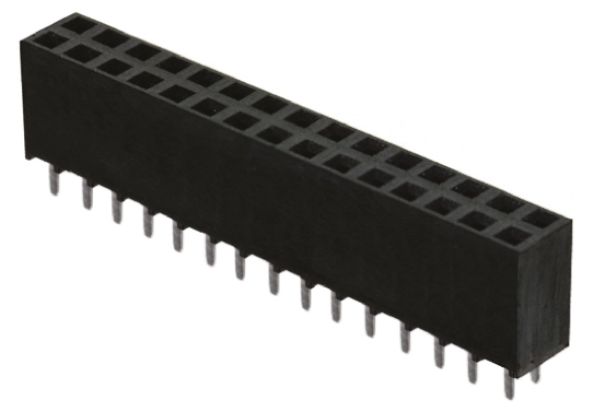 Samtec SSW Series Straight Through Hole Mount PCB Socket, 30-Contact, 2-Row, 2.54mm Pitch, Solder Termination