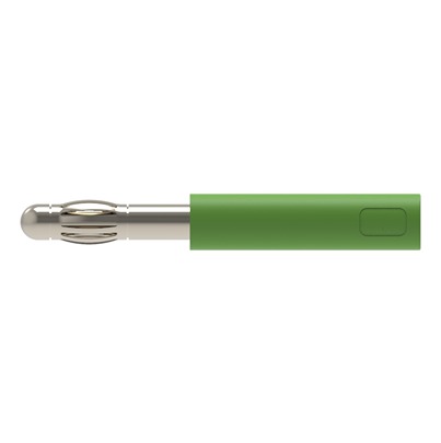 Schutzinger Green, Male to Female Test Connector Adapter With Metal contacts and Nickel Plated - Socket Size: 4mm