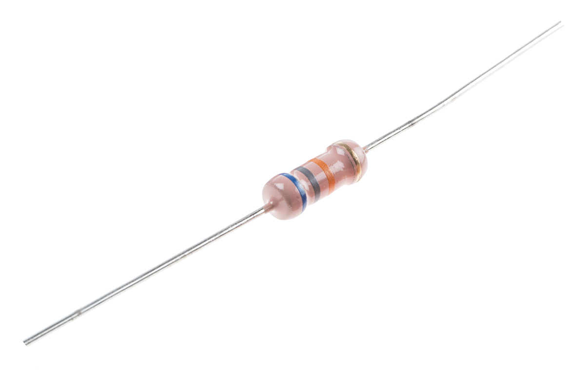 RS PRO 68kΩ Carbon Film Resistor 2W ±5%