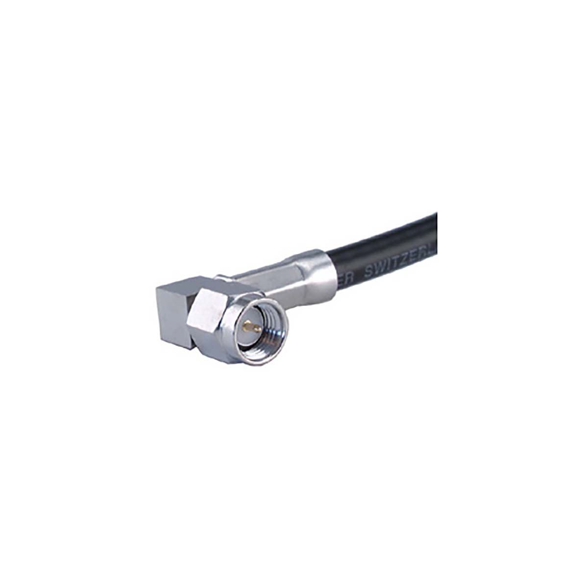 Huber+Suhner 16_SMA-50-3-146/133_NE Series, Plug Cable Mount SMA Connector, 50Ω, Crimp Termination, Right Angle Body