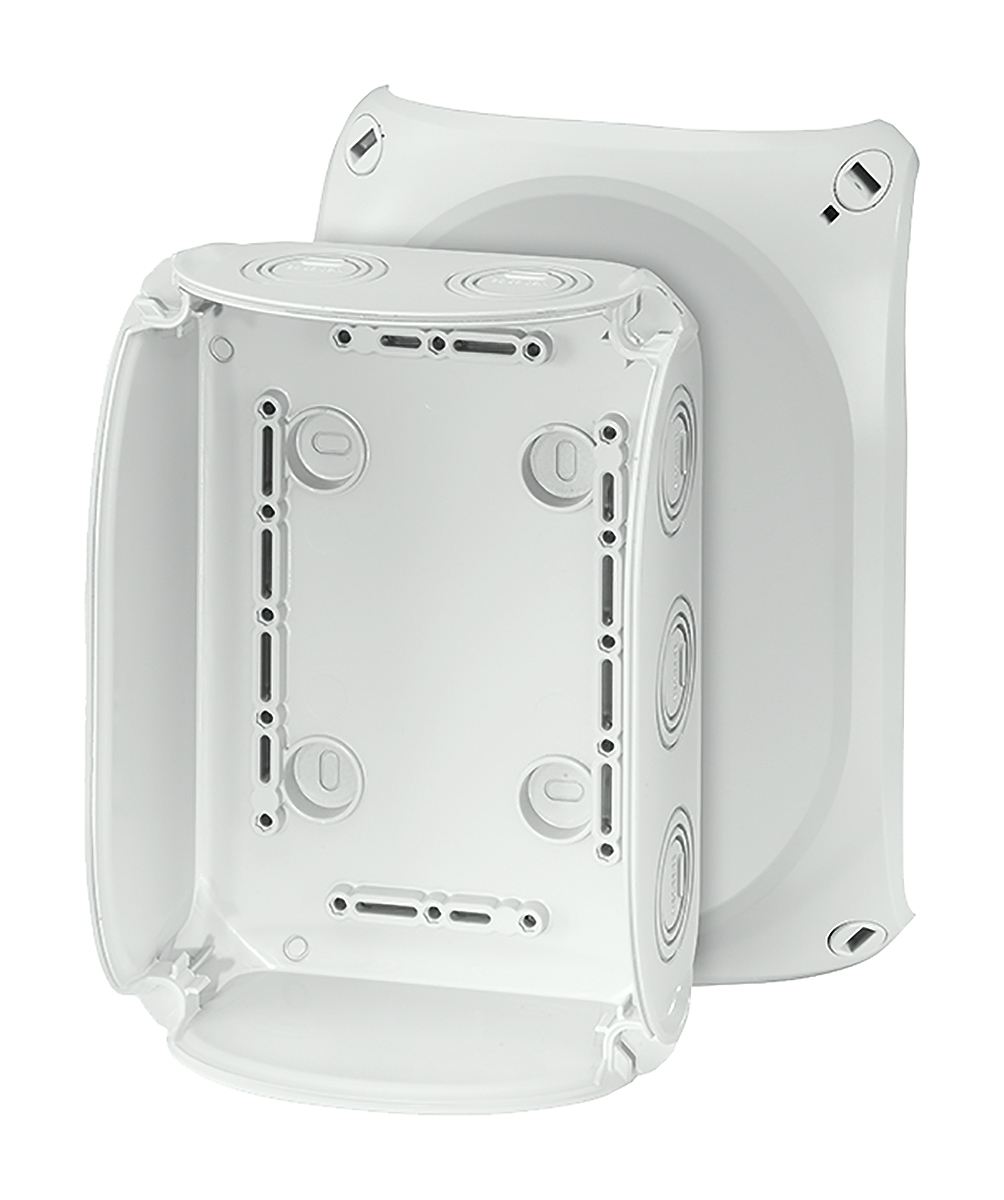 HENSEL ENYCASE DK Series Grey Polycarbonate Junction Box, 180 x 130 x 77mm