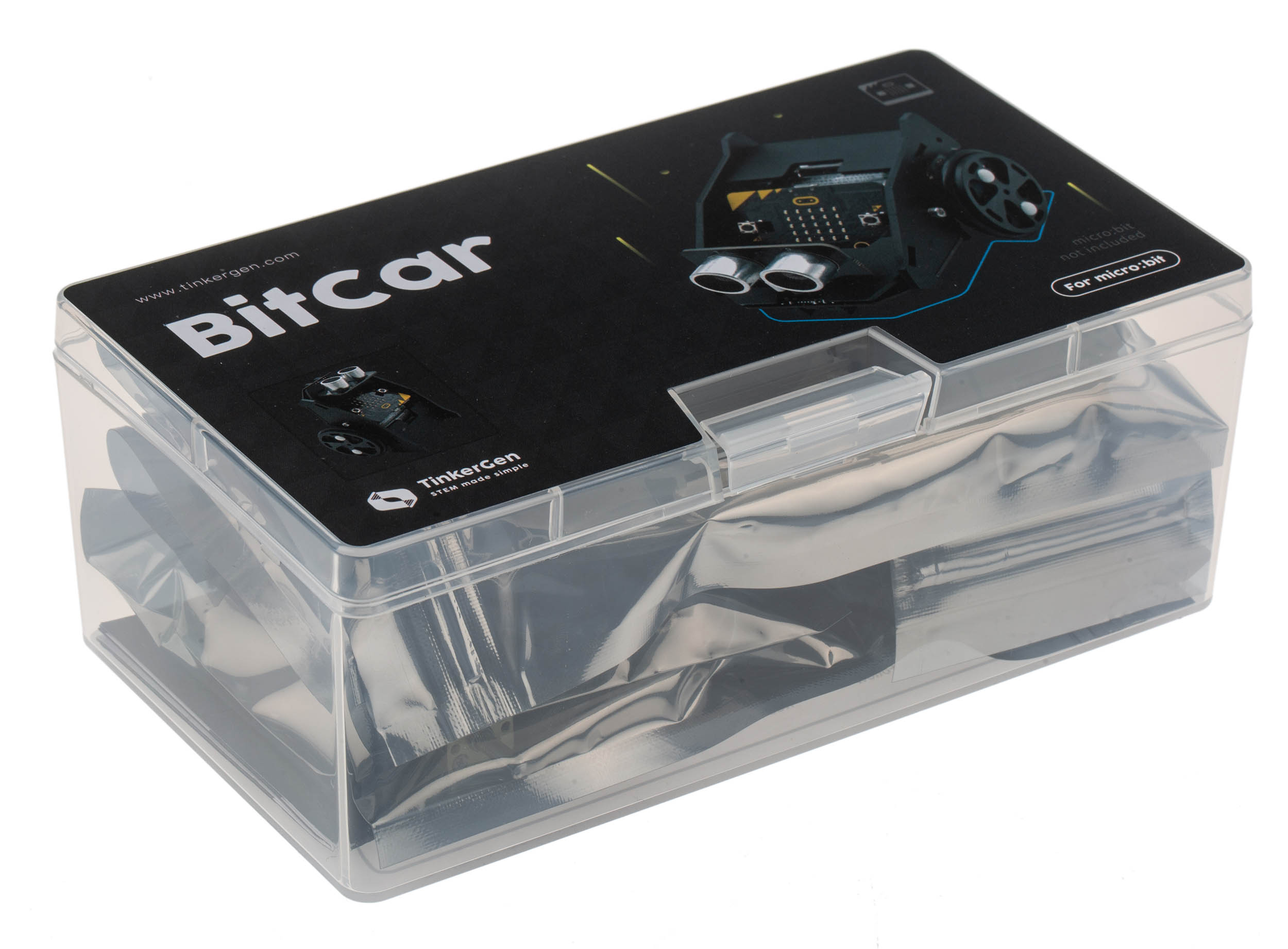 BitCar - Autonomous Line Following & Obstacle Avoiding Car For micro:bit