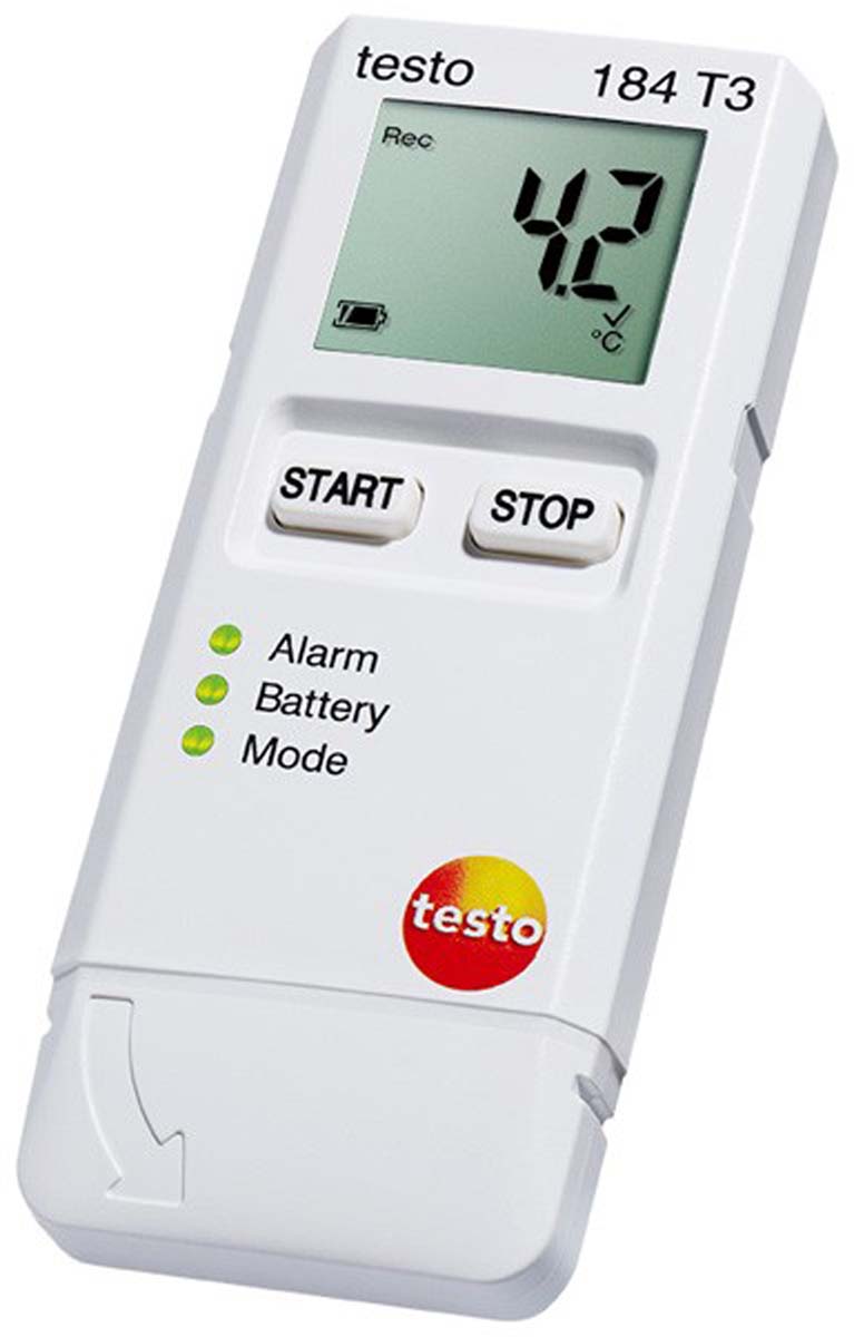 Testo 184-T3 Temperature Data Logger, USB, 1 Input Channel(s)