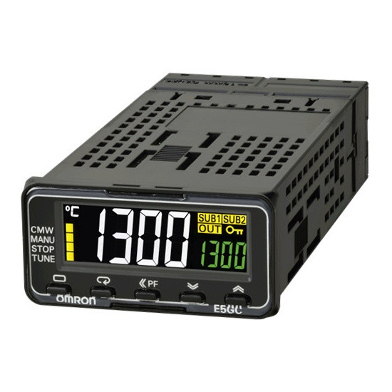 Omron E5GC Panel Mount PID Temperature Controller, 24 x 48mm 1 Input, 1 Output Relay, 100 → 240 V ac Supply Voltage