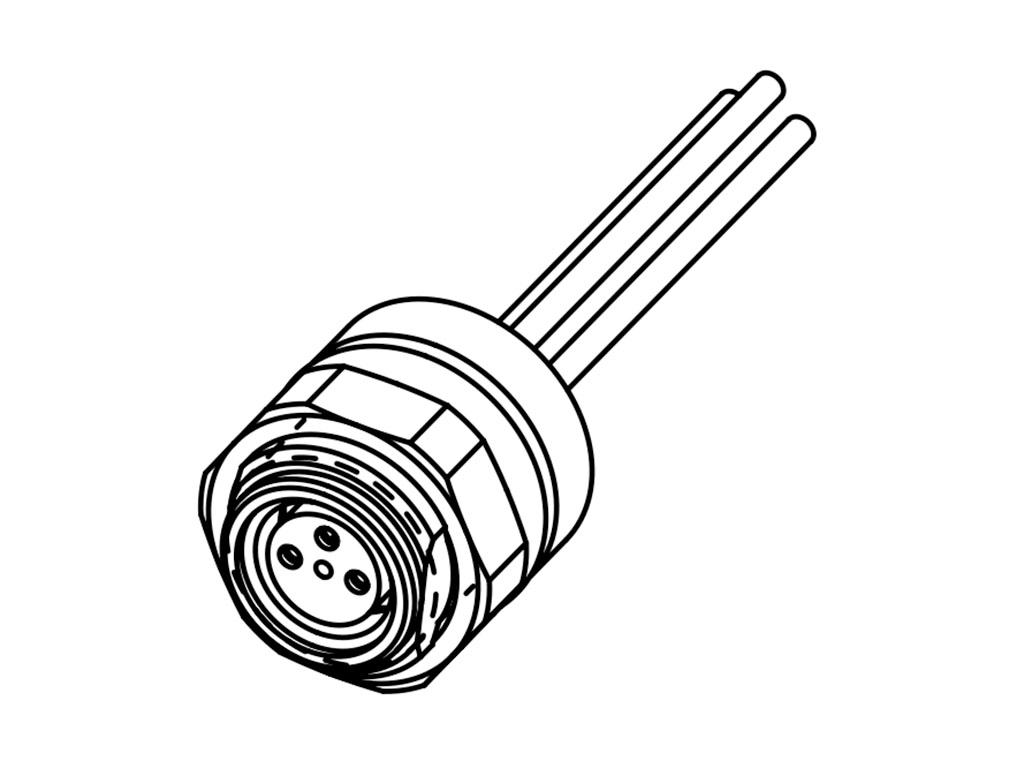 Brad from Molex Circular Connector, 4 Contacts, Panel, M8 Connector, Socket, Female, IP67, Nano-Change Series