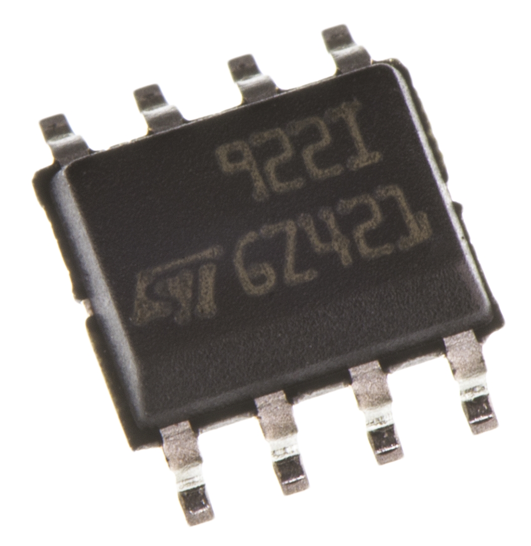 TS922IDT STMicroelectronics, Operational Amplifier, 4 MHz, 8-Pin 12 V SOIC