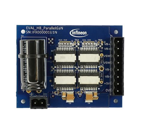 Infineon EVAL_HB_PARALLELGAN PFC Controller for IGOT60R070D1, 1EDI20N12AF for Motor Control, Drives