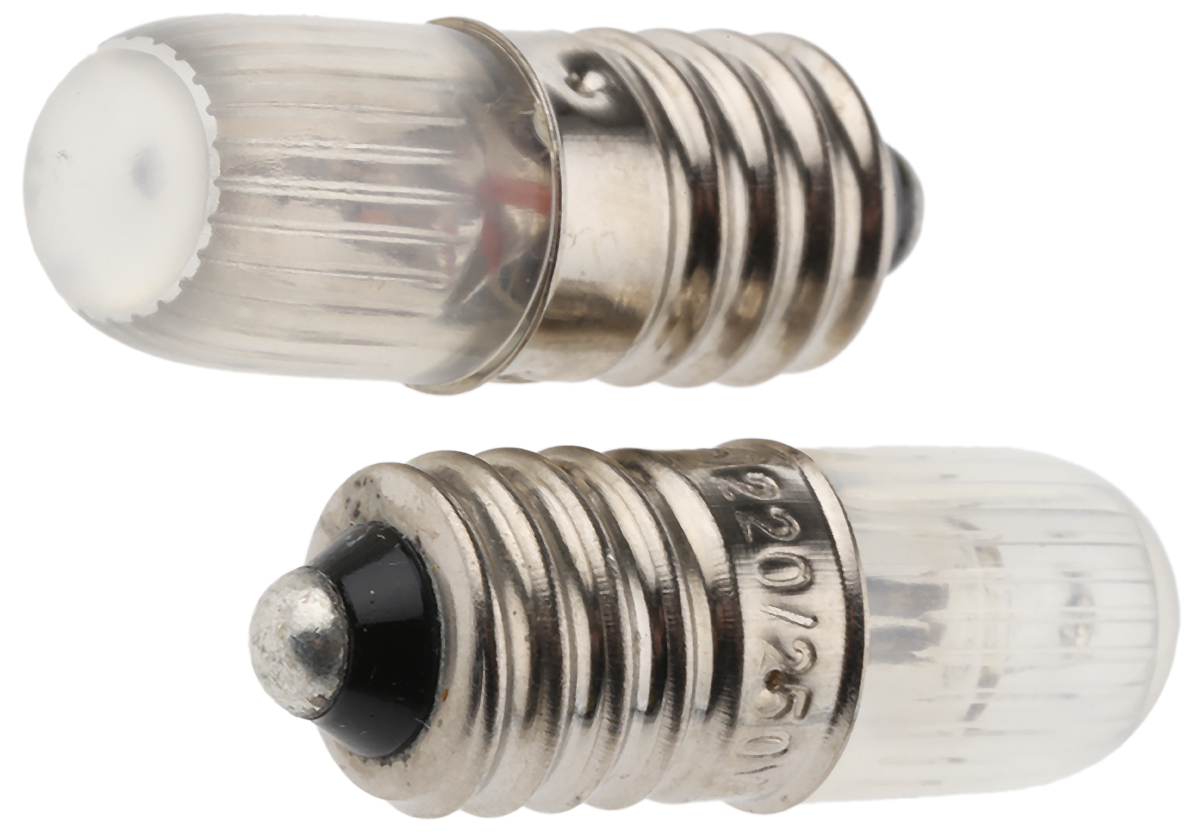 RS PRO Orange Indicator Lamp, 220/250V, E10 Base