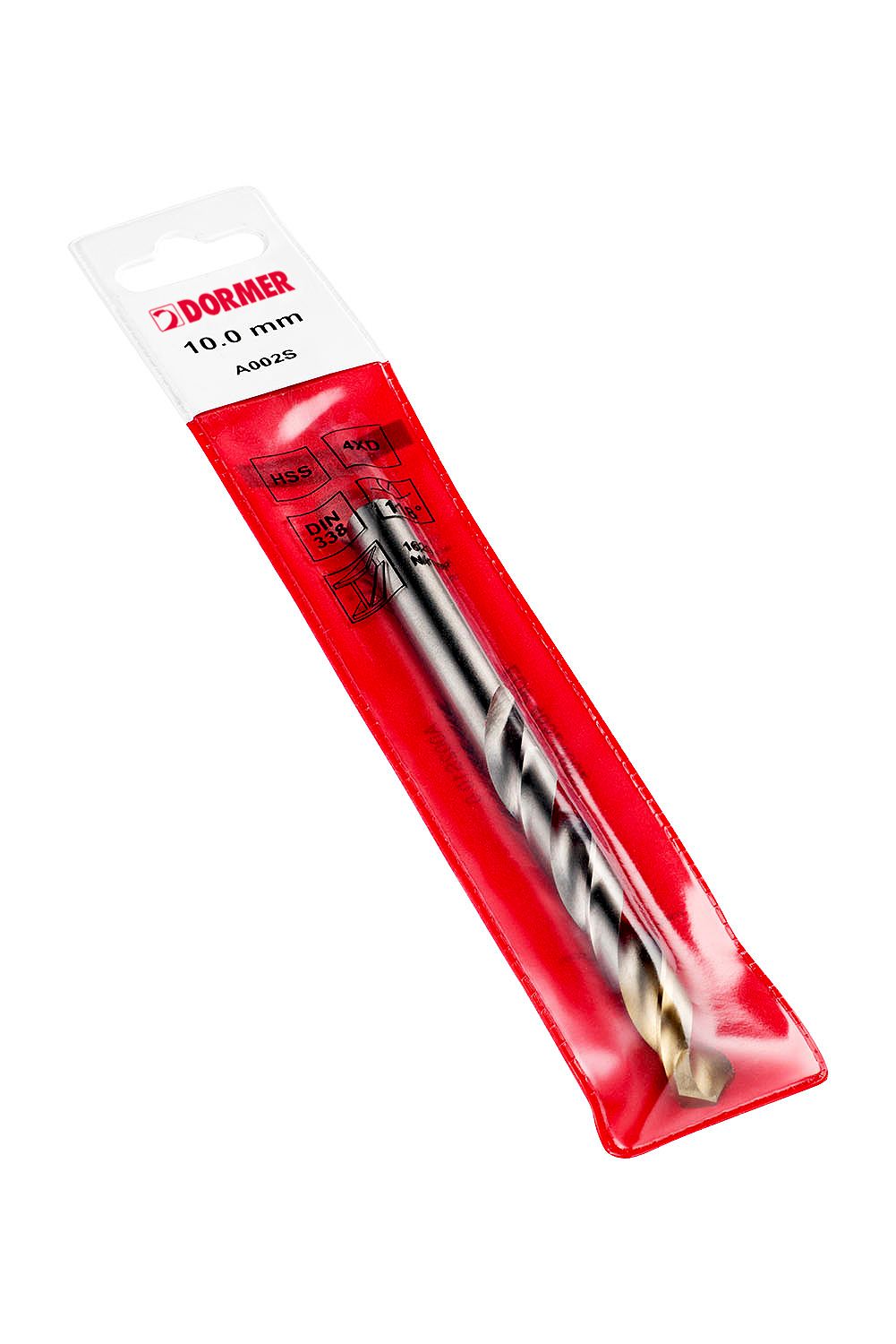 Dormer A002S Series HSS-TiN Twist Drill Bit for Steel, 5.5mm Diameter, 93 mm Overall