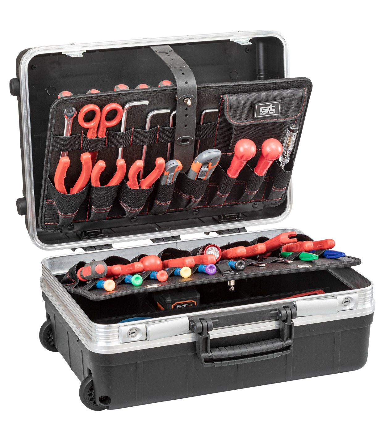 GT Line Aluminium Tool Case 2 Wheels, 453 x 197 x 332mm