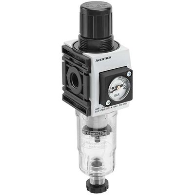 EMERSON – AVENTICS AS1-FRE Filter Regulator, 5μm, G 1/4, Semi Automatic, 12 bar