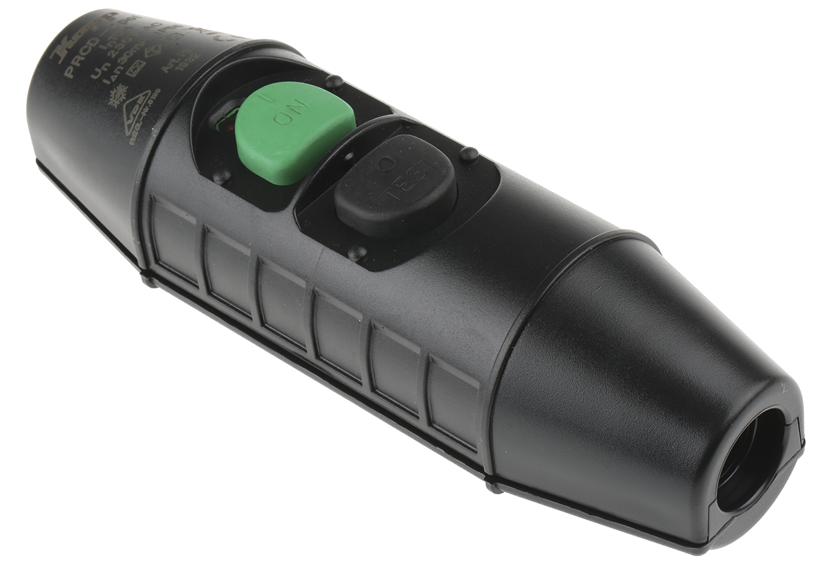 Kopp Inline Mains RCD Connector PRCD 2 Pole ,Rated At 16 A, 30 mA,230 V ac