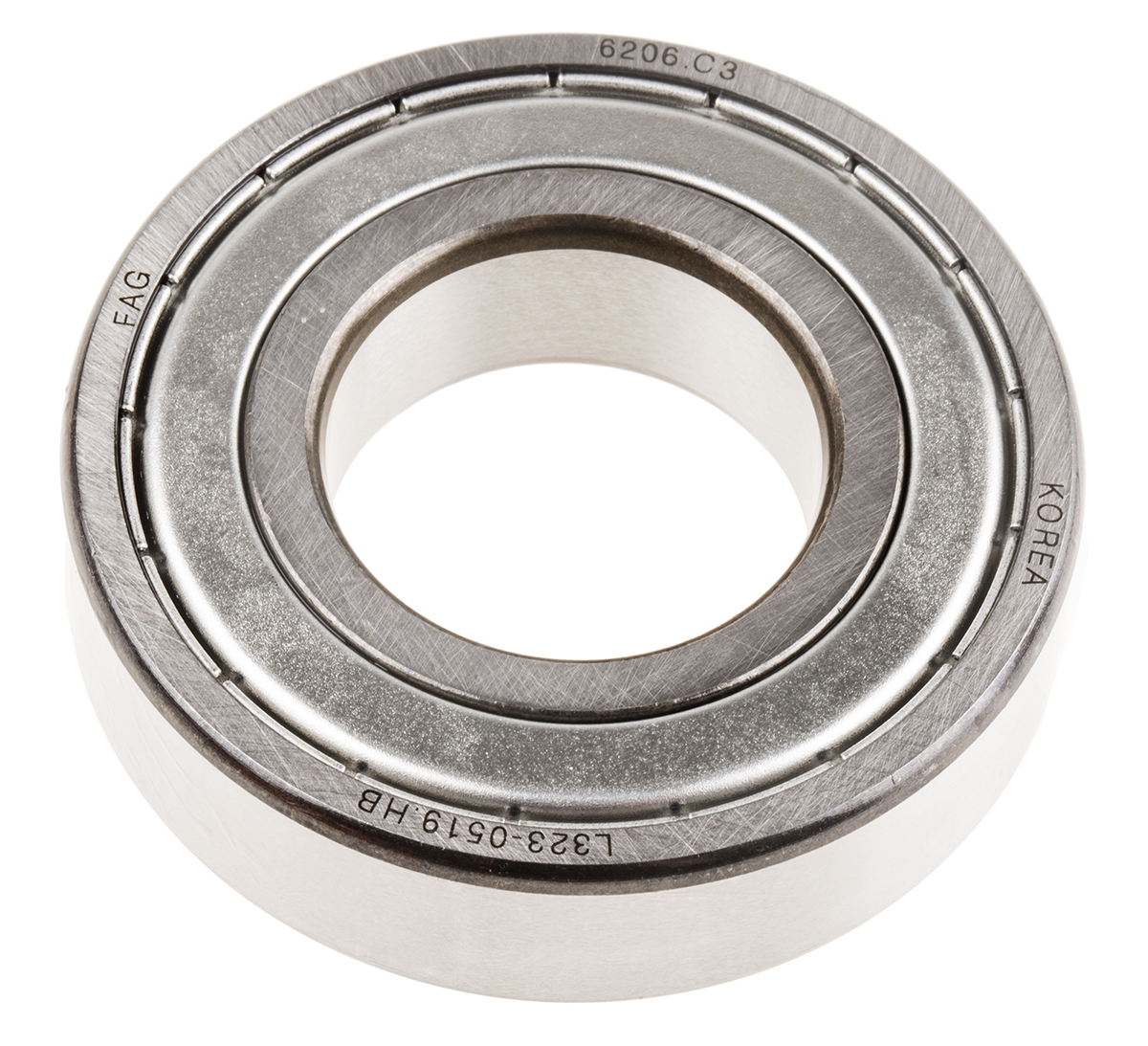 FAG 6206-2Z-C3 1 Row Ball Bearing - 30 mm ID, 62 mm OD