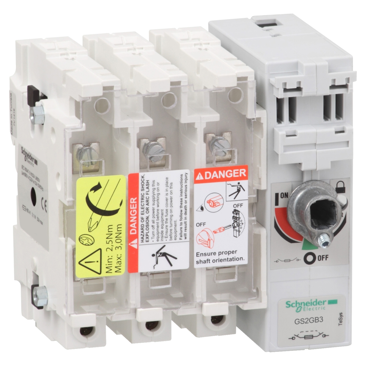 Schneider Electric Fuse Switch Disconnector, 3 Pole, 63A Max Current
