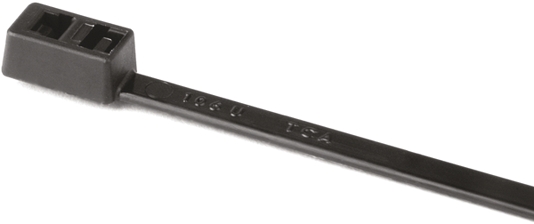 HellermannTyton Cable Tie, Inside Serrated, 210mm x 4.7 mm, Black Polyamide 6.6 (PA66), Pk-100