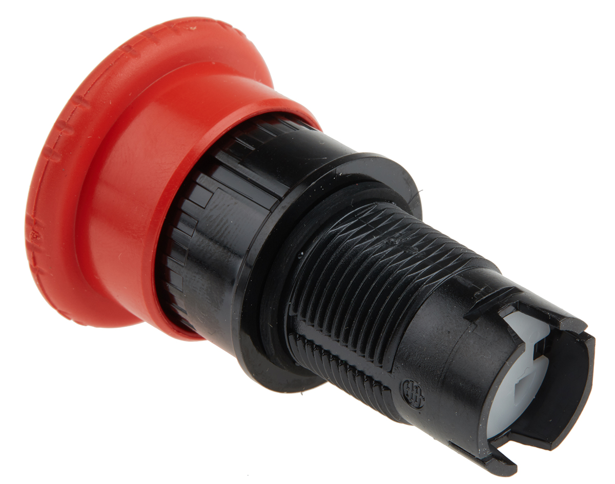 Schneider Electric Harmony XB6 Series Twist Release Emergency Stop Push Button, Panel Mount, 16mm Cutout, 2NO + 2NC,
