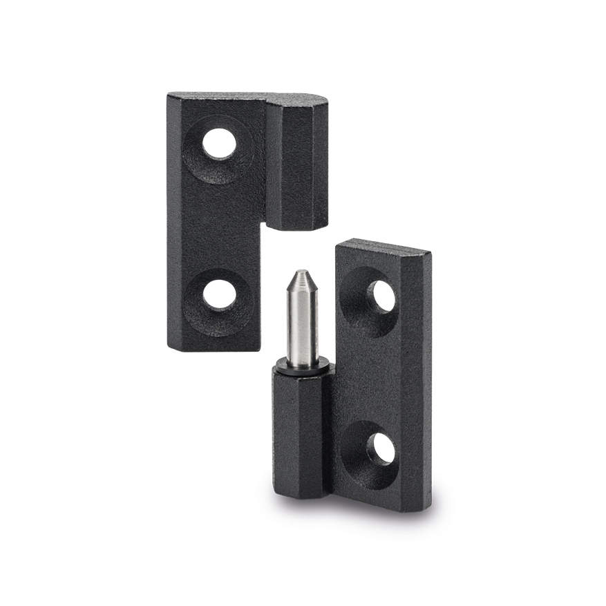 Elesa Zinc Alloy Flag Hinge with a Lift-off Pin, Bolt-on Fixing, 50mm x 50mm x 11.5mm