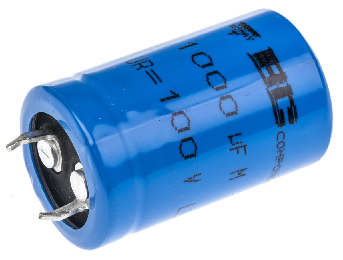 Vishay 1000μF Aluminium Electrolytic Capacitor 100V dc, Snap-In - MAL215819102E3