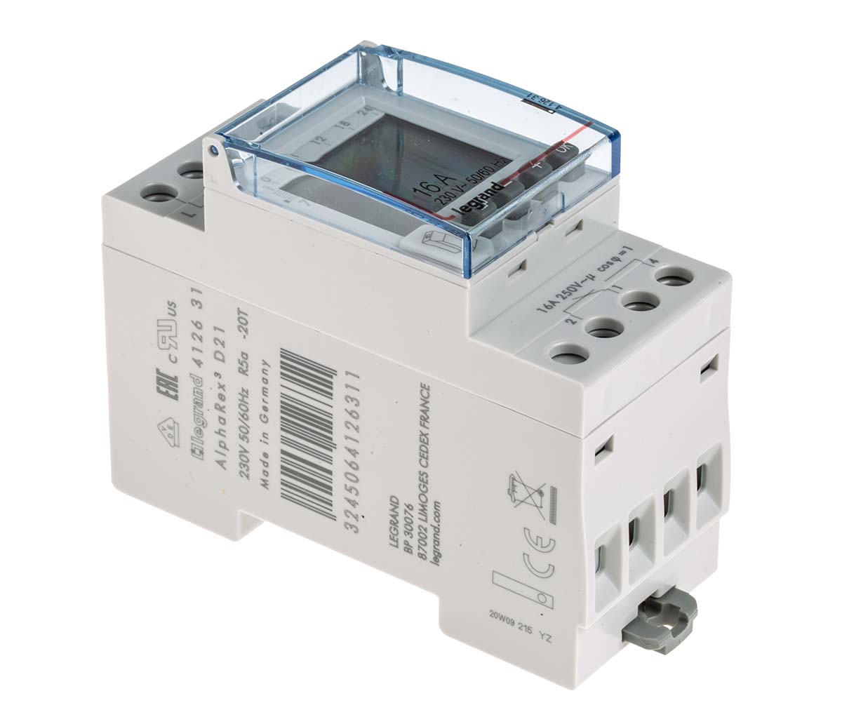 Legrand Digital DIN Rail Time Switch 230 V ac, 2-Channel