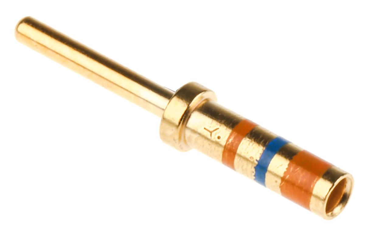 Amphenol Limited Male Crimp Circular Connector Contact, Contact Size 20