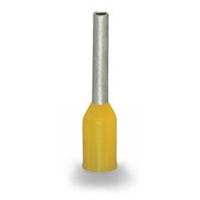 WAGO, 216 Insulated Ferrule, 10mm Pin Length, 2.3mm Pin Diameter, Yellow