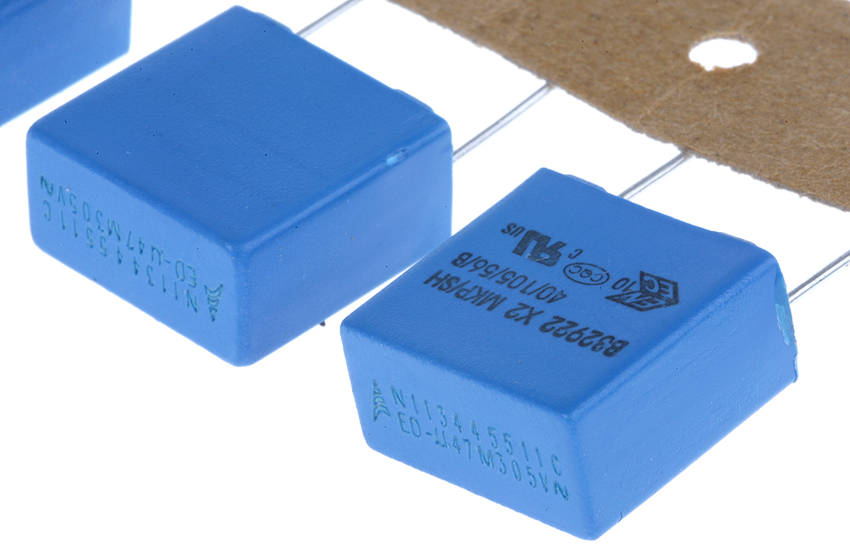 EPCOS B32922C Polypropylene Film Capacitor, 305V ac, ±20%, 470nF, Through Hole