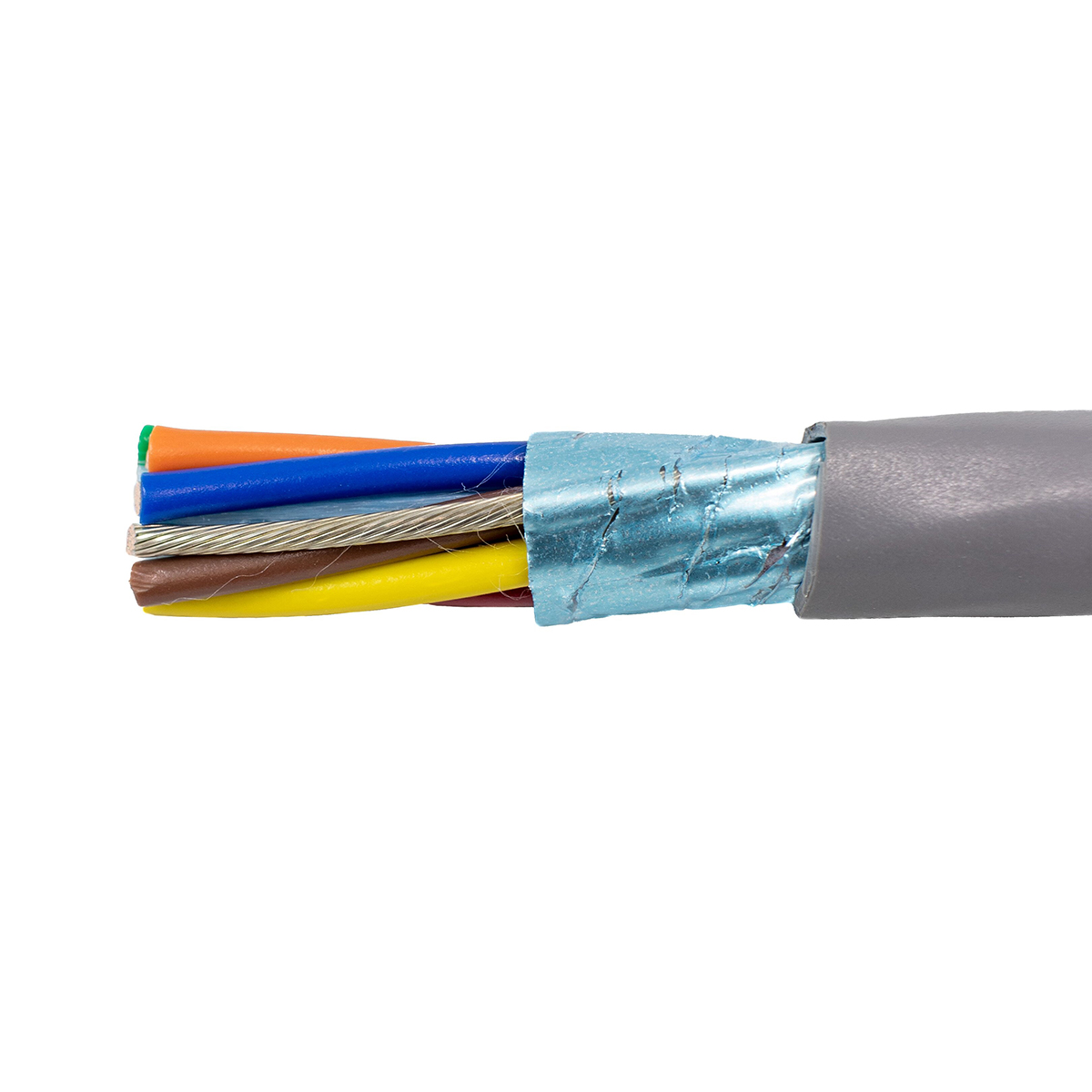 Alpha Wire Alpha Essentials Communication & Control Control Cable, 8 Cores 22 AWG, Screened, 152 m, Grey Polyvinyl