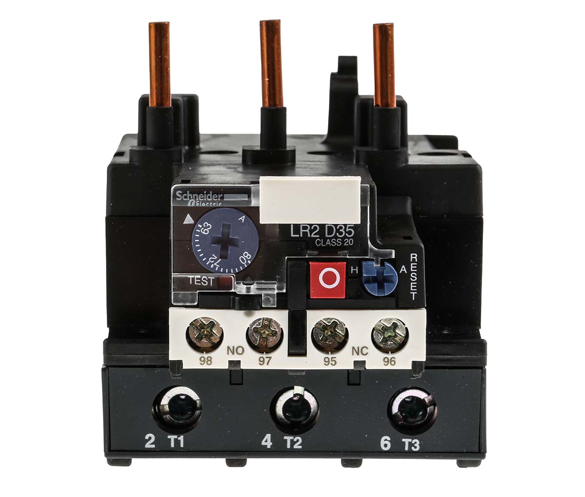 Schneider Electric LRD Thermal Overload Relay, 63 → 80 A F.L.C, 80 A Contact Rating, 3P, TeSys