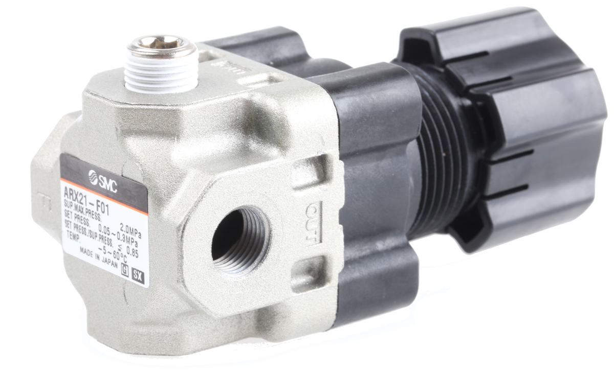 SMC G 1/8 Pneumatic Regulator - 0.05MPa to 0.3MPa, 1/8in, 2MPa max. input
