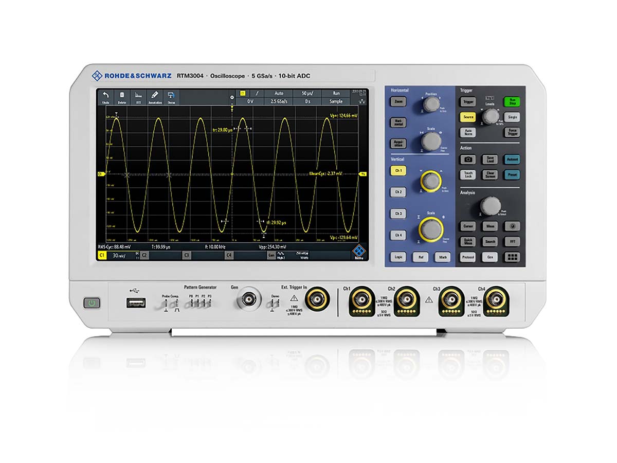 Rohde & Schwarz RTM3K-54PK RTM3000 Series, 500MHz Bench Oscilloscope, 4 Analogue Channels