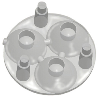 Carclo 10508 3-Way LED Lens, 22 ° Medium Angle, Spot Beam