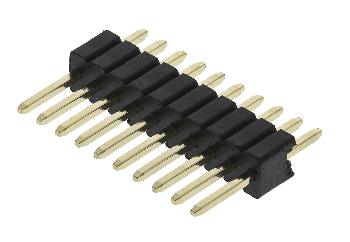 HARWIN Archer M52 Series Straight Through Hole Pin Header, 10 Contact(s), 1.27 mm Pitch, 1 Row, Unshrouded