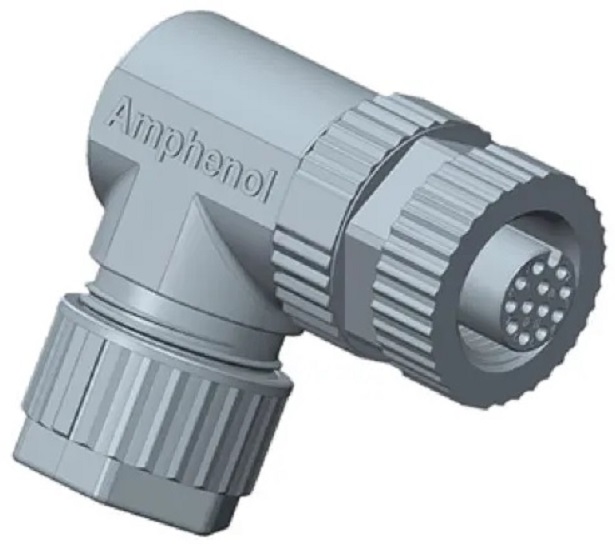 Amphenol Industrial Circular Connector, 8 Contacts, Cable, M12 Connector, Socket, Female, IP67, M Series