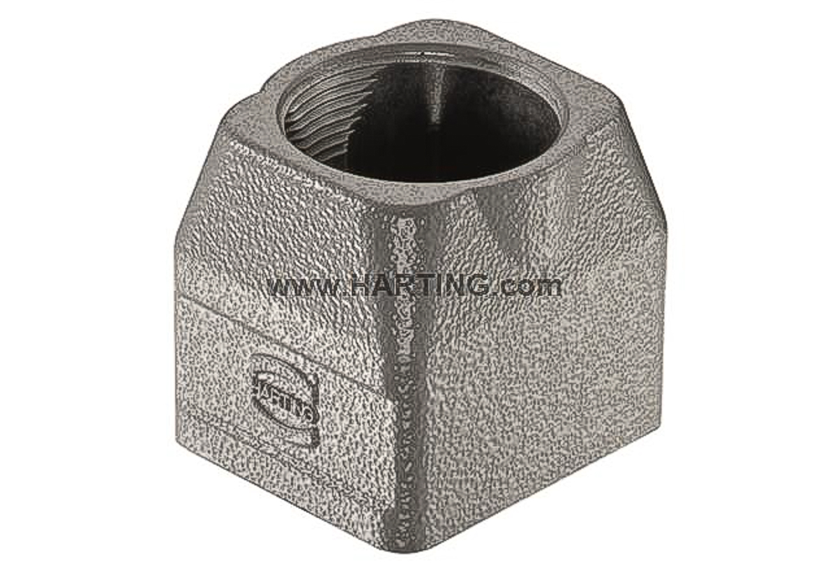 HARTING Han-Modular Twin Heavy Duty Power Connector Hood, M25 x 1.5 Thread, Straight