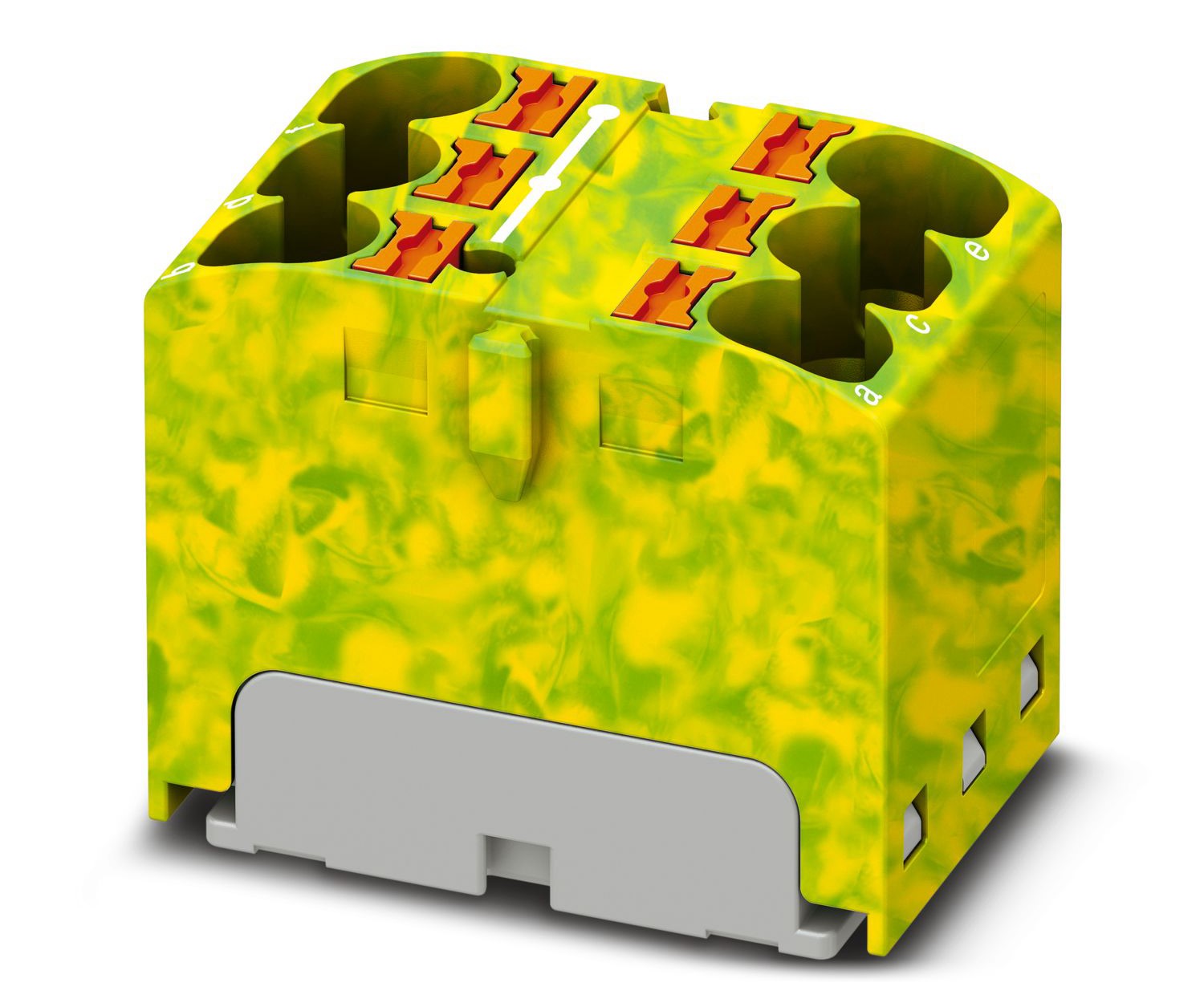 Phoenix Contact Distribution Block, 6 Way, 32A, 450 V, Green/Yellow