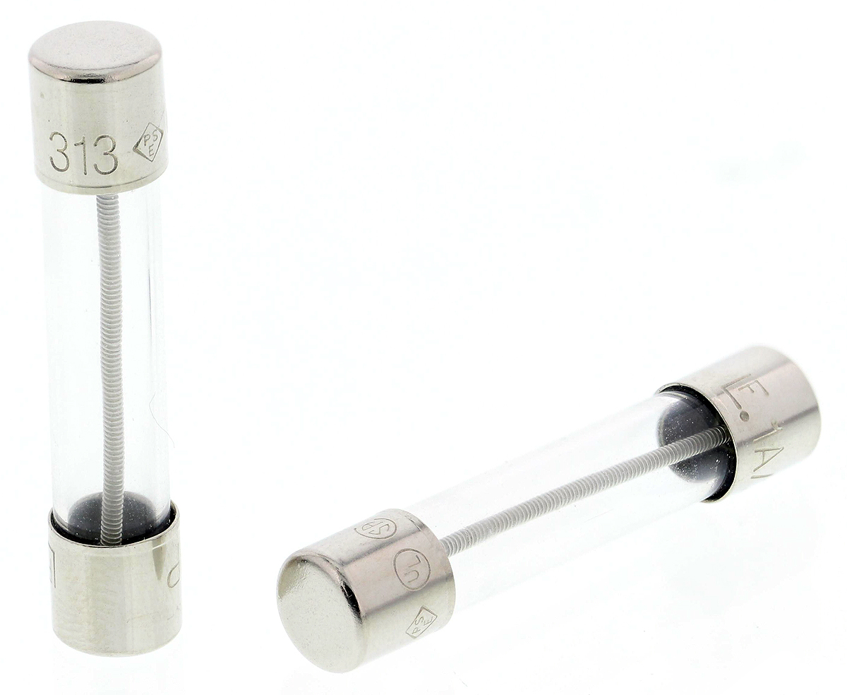 Littelfuse 1A T Glass Cartridge Fuse, 6.3 x 32mm
