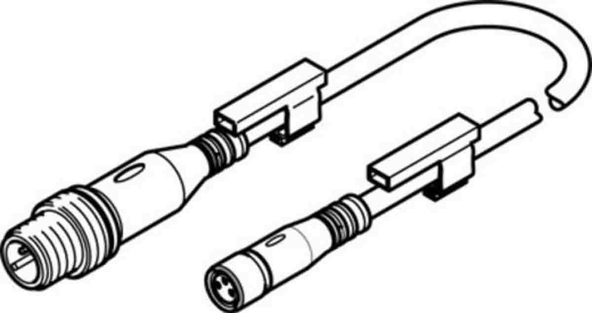 Festo Connector, NEBU-M8G3-K-0.5-M12G3 Series