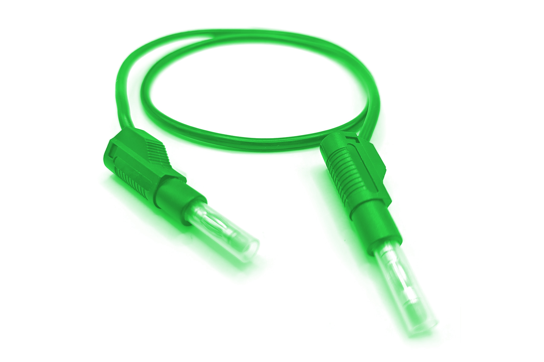 Mueller Electric Test lead, 32A, 600V, Green, 0.25m Lead Length